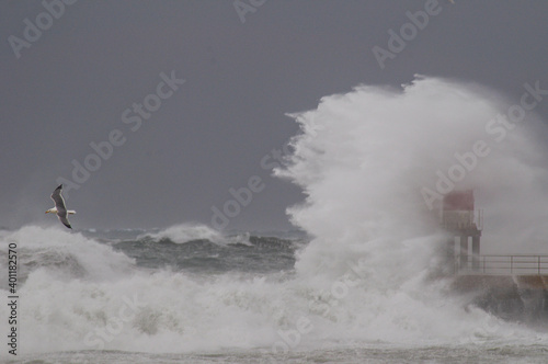 storm storm surges in the Tyrrhenian Sea