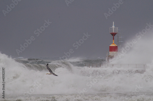 storm storm surges in the Tyrrhenian Sea