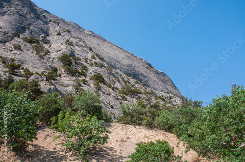 Mount Sokol, rocky massif near the village of Novy Svet in Crimea