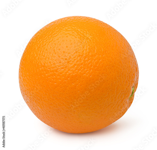 Orange fruit isolated on the white background,Orange single..