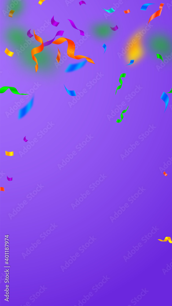 Fototapeta premium Streamers and confetti. Festive streamers tinsel a