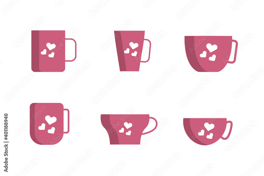 set of tea cups and coffee mugs fill style vector icons with round bottom and flat bottom cups editable vector illustration for decoration, coloring book, stickers.
set of tea cups and coffee mugs fill style vector icons with round bottom and flat bottom cups editable vector illustration for decoration, coloring book, stickers.