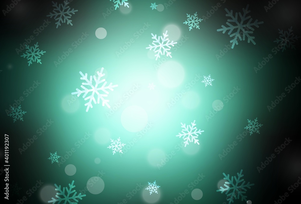 Dark Green vector layout in New Year style. Dark Green vector layout in New Year style.