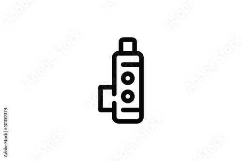 Pharmacy Outline Icon - Inhalator