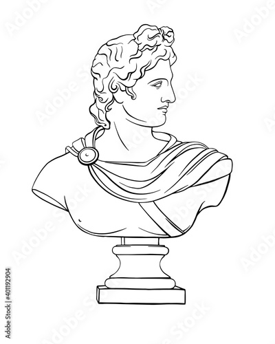 Apollo Sculpture actual classic ancient statue