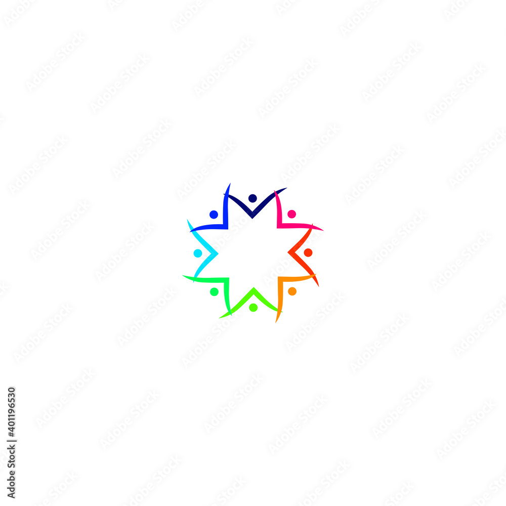 People together sign, symbol, art, logo isolated on white People together sign, symbol, art, logo isolated on white