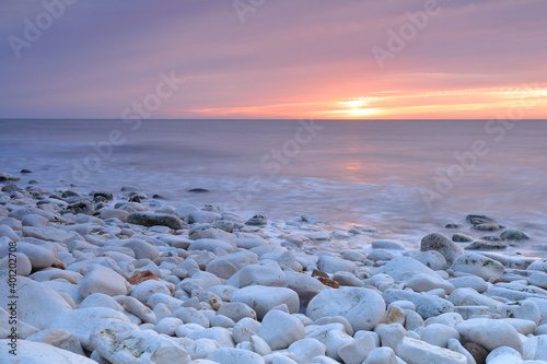 A beautiful sunrise over the North Sea from the Yorkshire coast.