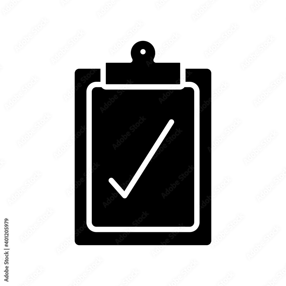 checklist clipboard document silhouette style checklist clipboard document silhouette style