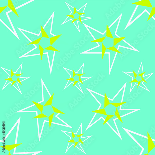 background geometry with stars colorful