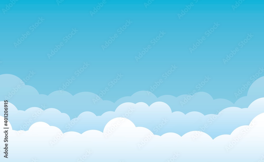 Blue sky with clouds background. Sky nature landscape. Template design for poster, flyers, postcards, web banners. Summer and spring cloudscape. Blue sky with clouds background. Sky nature landscape. Template design for poster, flyers, postcards, web banners. Summer and spring cloudscape.