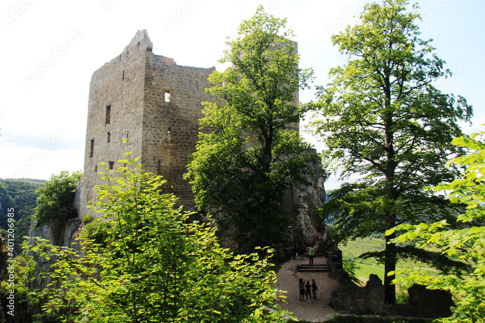 Reussenstein Castle ruins in Baden-Wuerttemberg, German