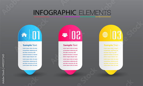 modern text box template, banner Infographics 