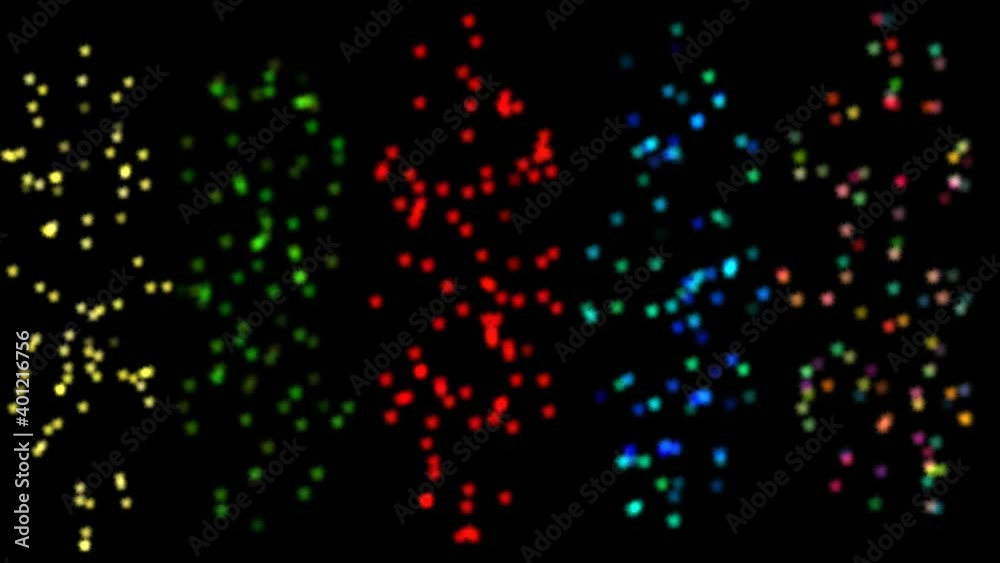 Abstract isolated blurry holiday colored lights on new year's eve. Festive concept background with shimmering bright figures. The bright sparks of the fireworks. Atmosphere of Christmas and New year Abstract isolated blurry holiday colored lights on new year's eve. Festive concept background with shimmering bright figures. The bright sparks of the fireworks. Atmosphere of Christmas and New year
