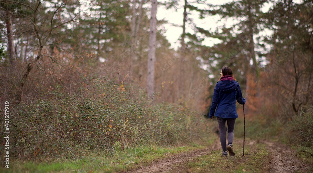 Chemin portrait femme