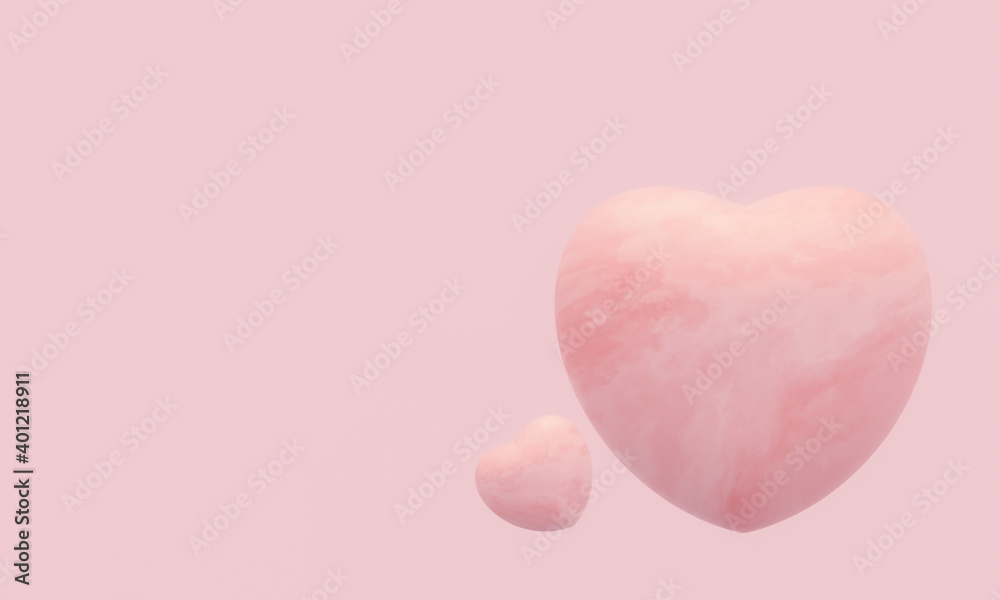 pink marble hearts. Valentine Day