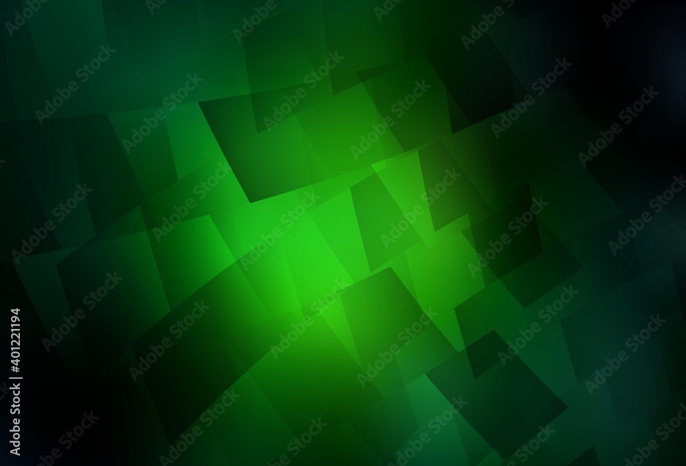 Dark Green vector template with rhombus. Dark Green vector template with rhombus.
