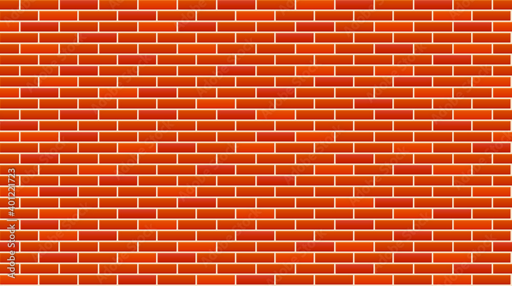 Light brown and red brick wall seamless vector illustration. Brick wall abstract background. Texture of bricks. Brick wall seamless vector pattern for continuous replication. Light brown and red brick wall seamless vector illustration. Brick wall abstract background. Texture of bricks. Brick wall seamless vector pattern for continuous replication.