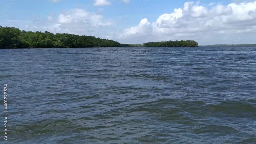 sea from Mangue Seco beach. Jandaira; Bahia Brazil