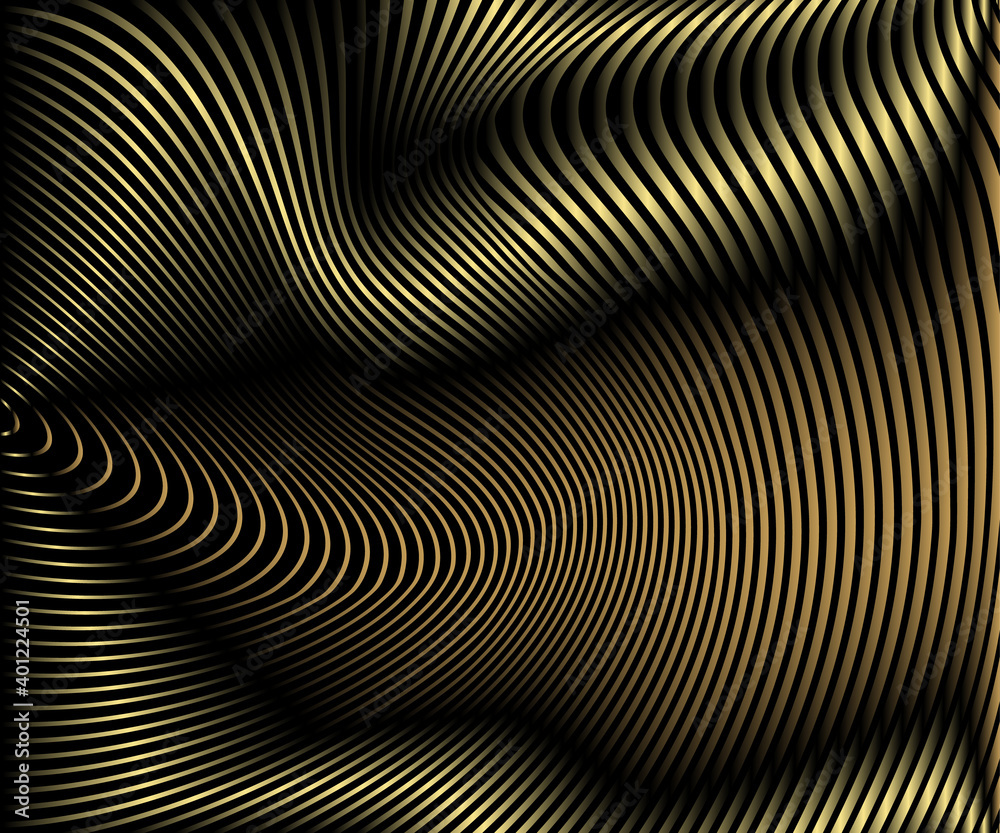 Abstract gold luxurious wave line background - simple texture for your design. gradient background. Modern decoration for websites, posters, banners, EPS10 vector Abstract gold luxurious wave line background - simple texture for your design. gradient background. Modern decoration for websites, posters, banners, EPS10 vector