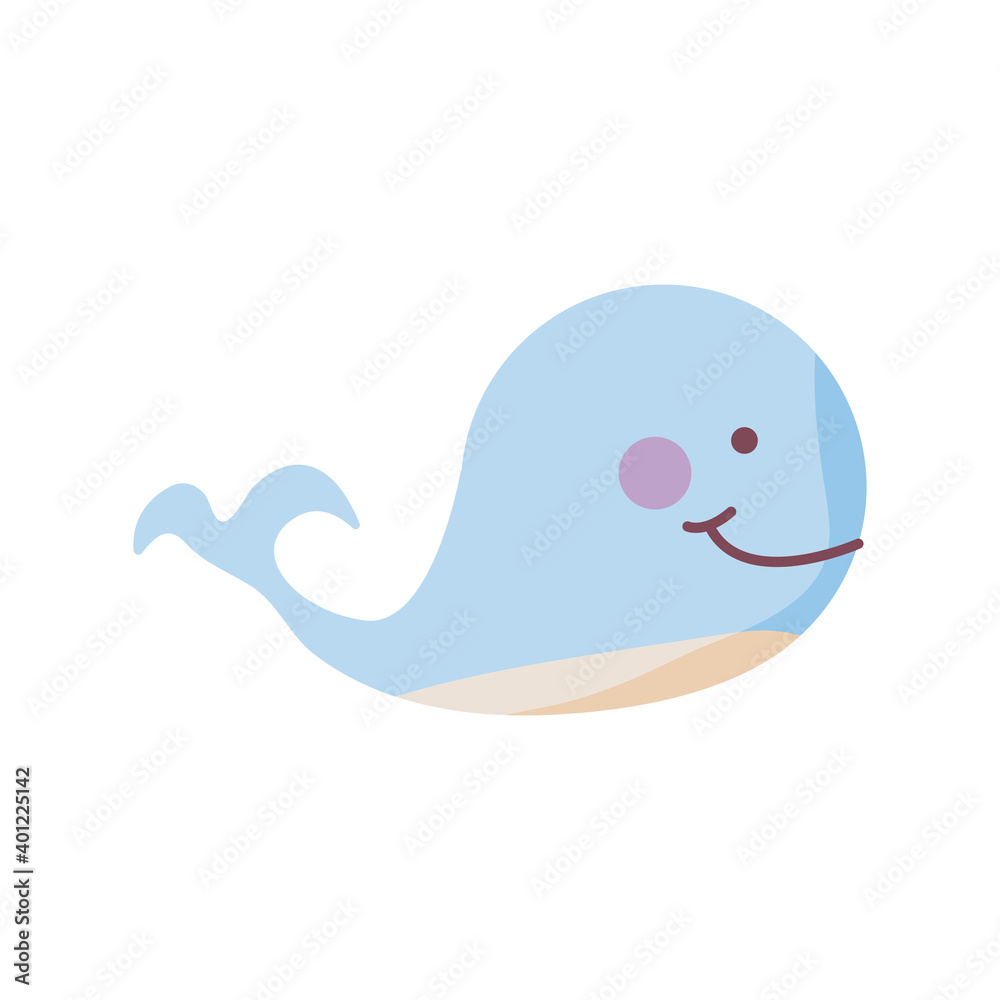 cute whale baby toy flat style icon cute whale baby toy flat style icon