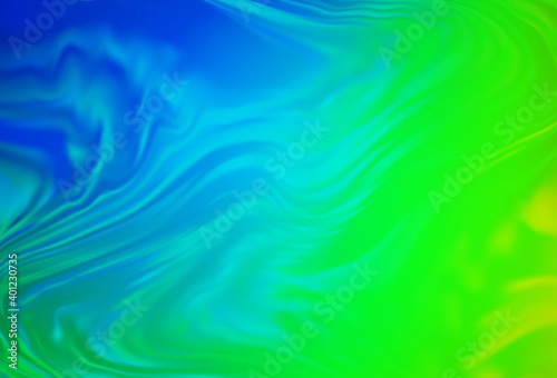 Light Blue, Green vector colorful blur background. A completely new colored illustration in blur style. New style for your business design.