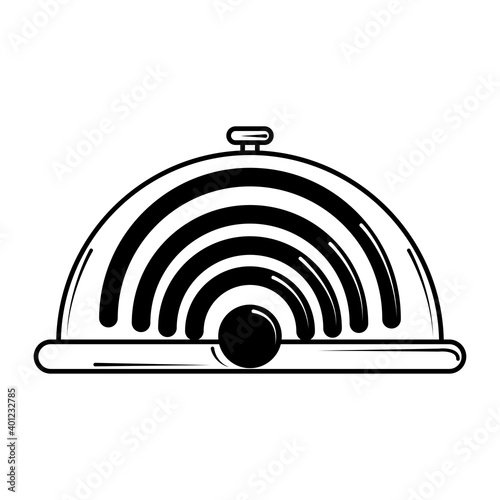 restaurant wifi internet service in line style