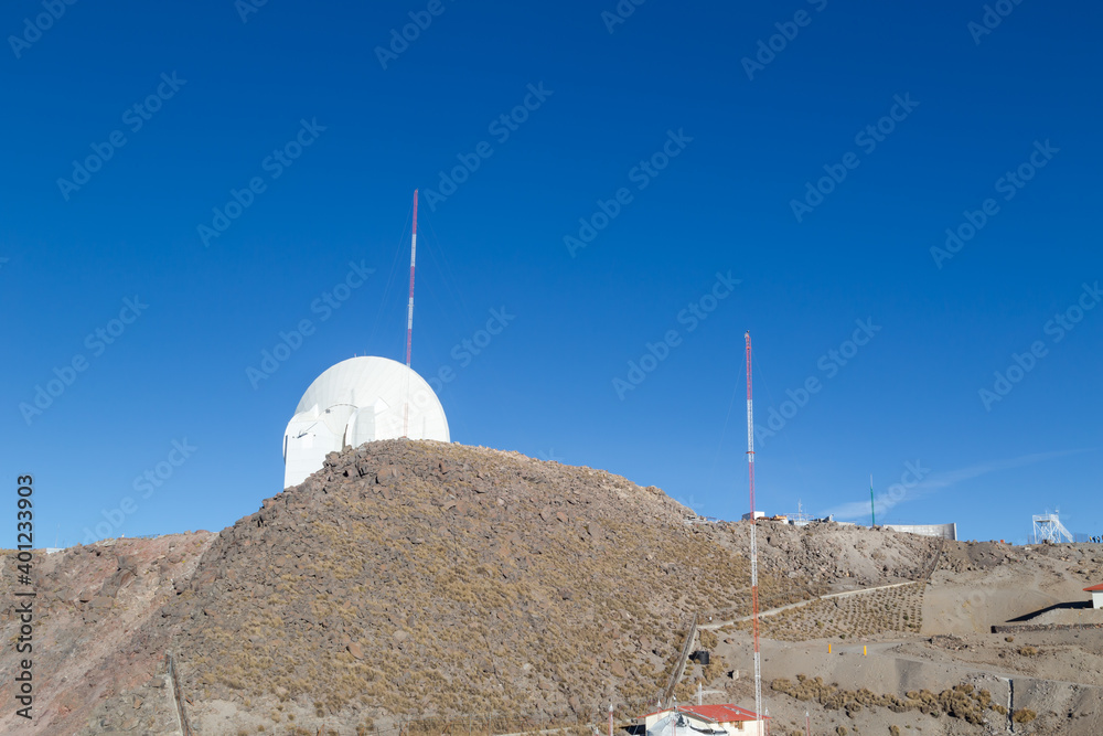 Beautiful shot of the Large millimeter telescope Alfonso Serrano in Mexico.  Relief highest mountain Stock Photo | Adobe Stock
