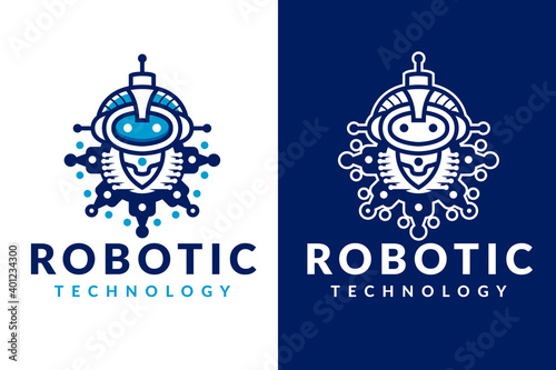 Gear Robot Logo Design