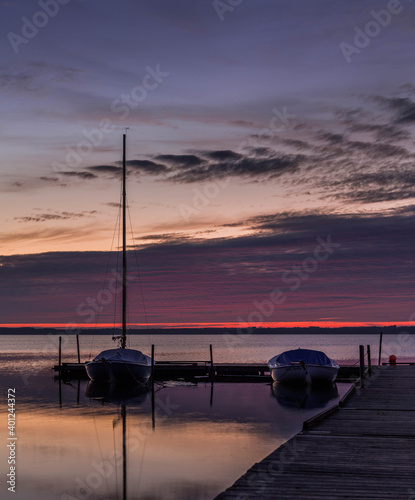sunrise at pier