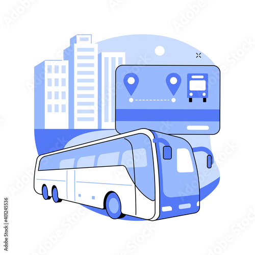 Public transport travel pass card abstract concept vector illustration. Day travel pass, transportation chip card, multi-trip ticket, monthly access, public transport service abstract metaphor.