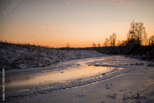sunset in winter © Ксения Иванова