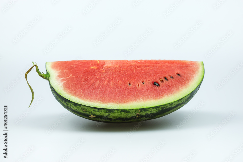 Sliced of watermelon isolated on white background. Sliced of watermelon isolated on white background.