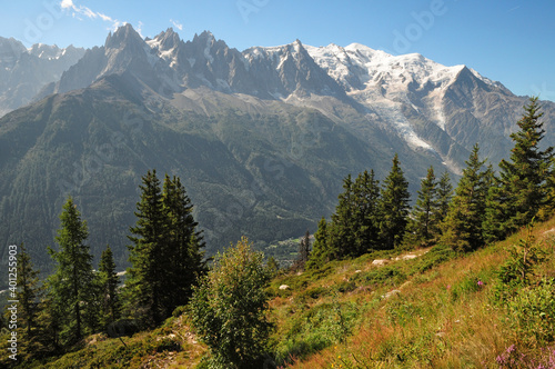 The French side of the Mont Blanc massif.