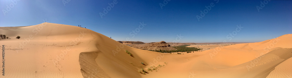 Desert of North Africa Bechar Algeria, sandy Taghit desert