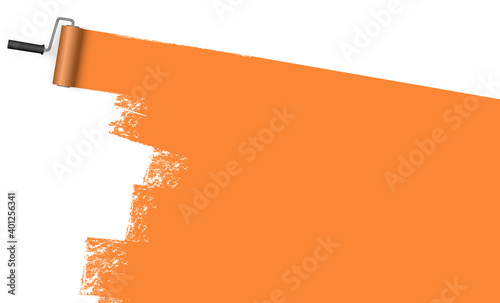 paint roller concept with marking