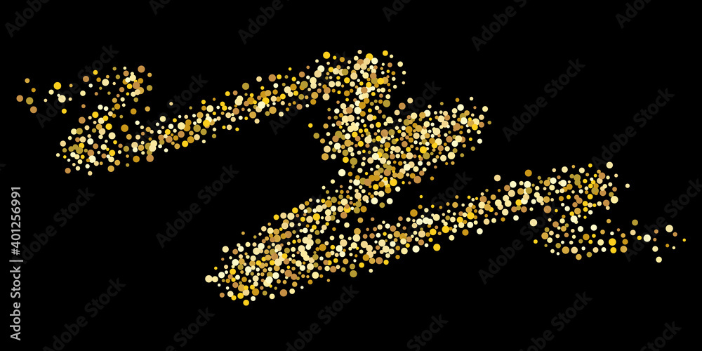 Golden casual confetti background. Golden casual confetti background.