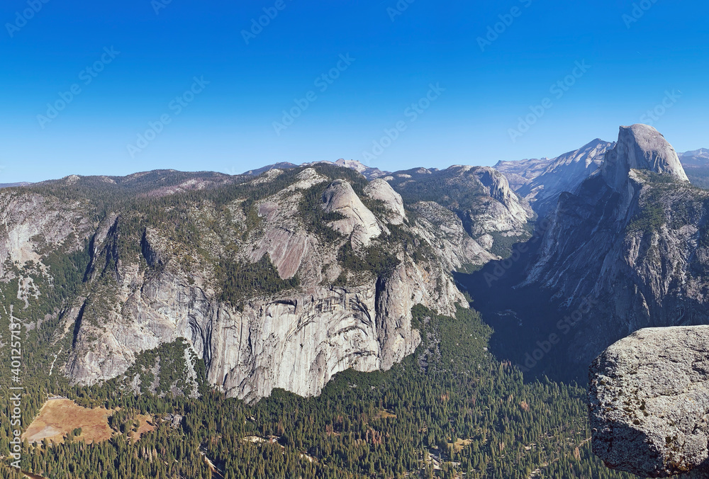 Panoramic View of Yosemite Valley