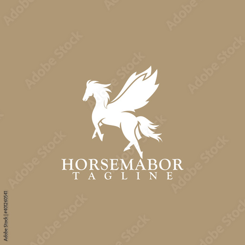 Pegasus logo , creative design vector