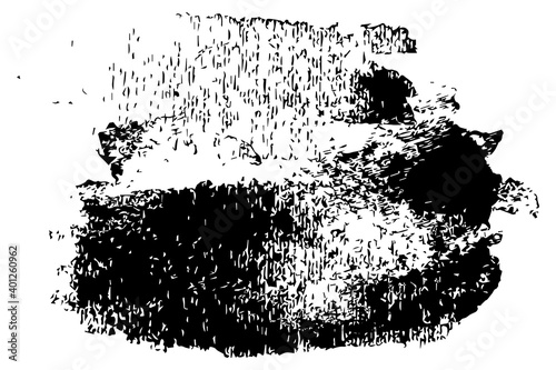 Handmade Art Abstract Black and white burned grunge distressed texture.