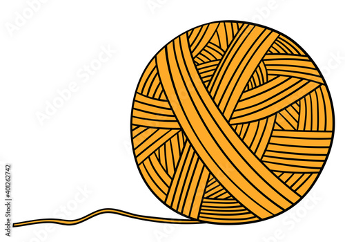 Yellow Yarn Ball