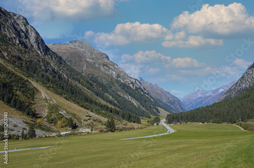 Österreichische Alpen im Herbst Pitztal