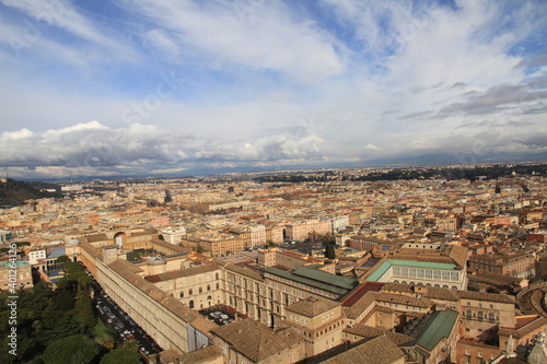 aerial view of Rome , Italy