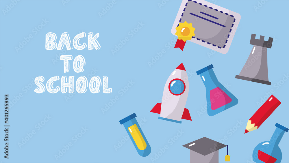bundle of eight back to school set icons and lettering bundle of eight back to school set icons and lettering