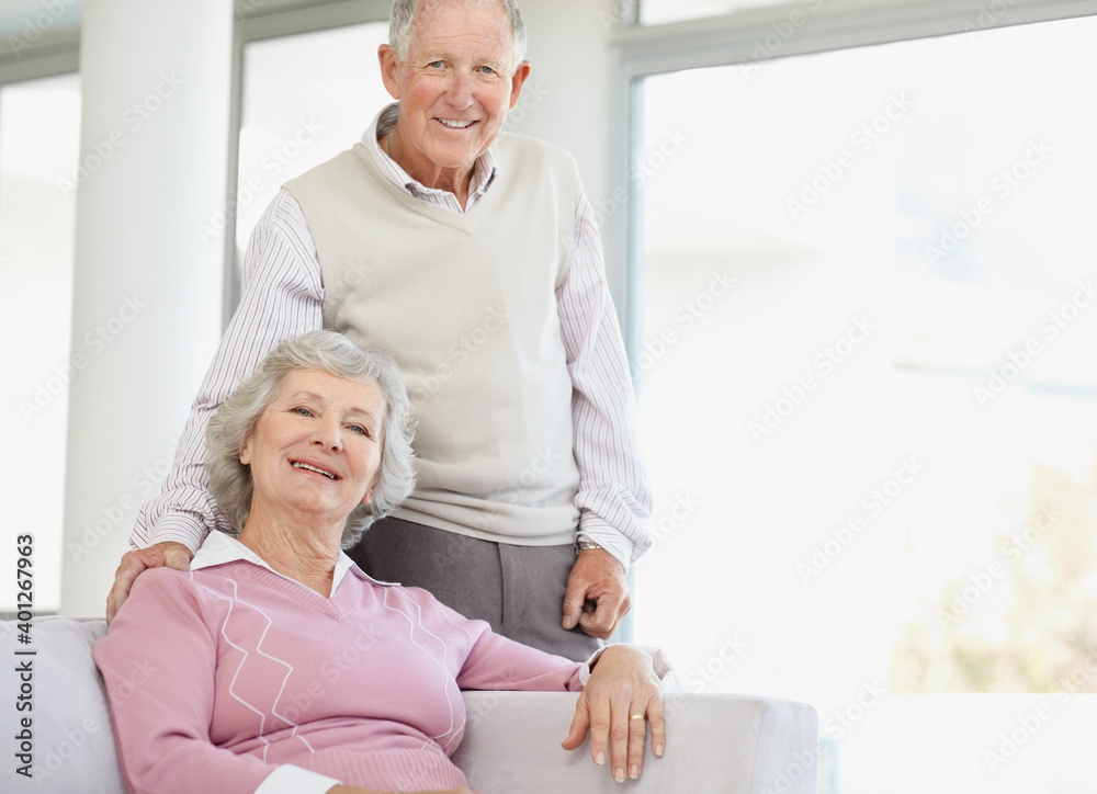 Affectionate senior couple Affectionate senior couple