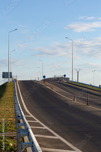 Construction of a bridge and a new road © Galina Semenko