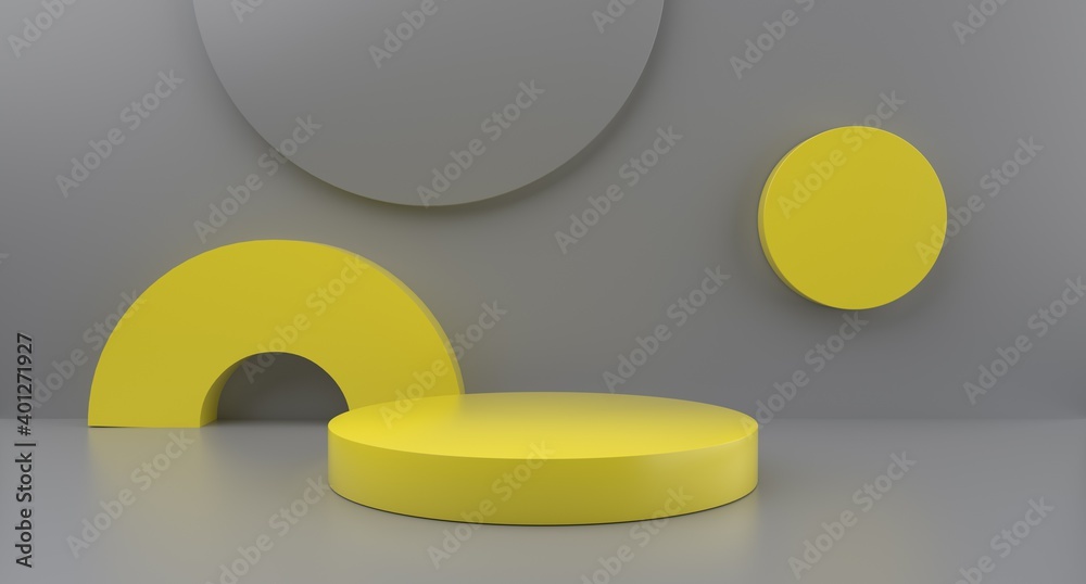 Yellow and Gray Color Of the Year Modern Presentation Background. Geometric Shapes. Yellow and Gray Color Of the Year Modern Presentation Background. Geometric Shapes.