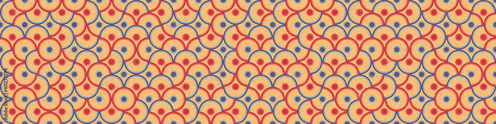Fototapeta premium Abstract Geometric Pattern generative computational art illustration