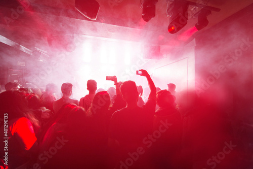 Rock and roll live group at the nightclub
