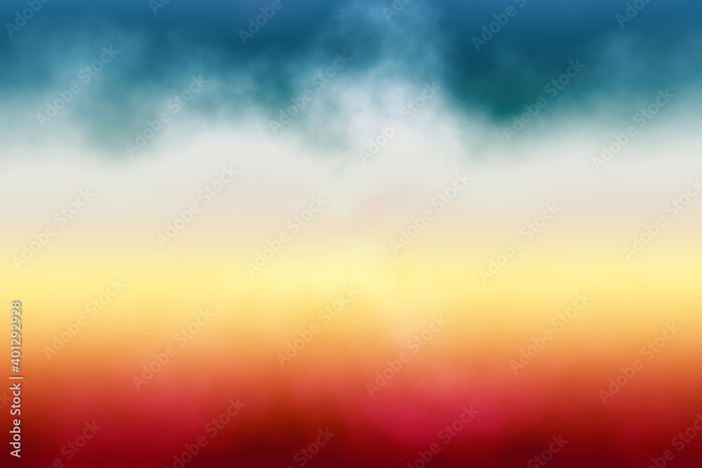colourful background with clouds