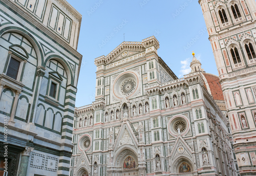 View of Florence's duomo and baptistry